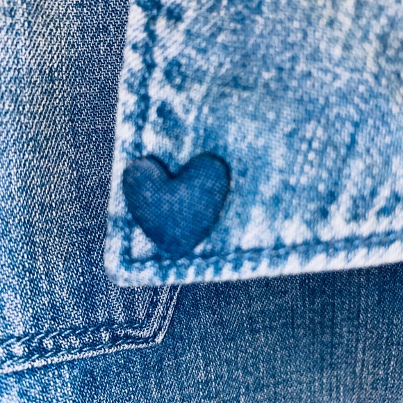 SCOTCH & SODA Ams Blauw Shirt distressed Cotton Denim Style Half-Button sz L - Picture 6 of 11